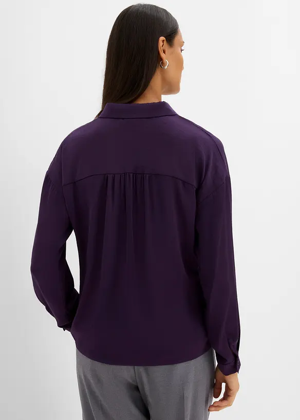 Camicia in satin fluido, bonprix