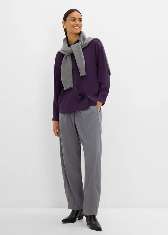 Camicia in satin fluido, bonprix