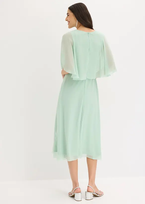 Abito in chiffon con applicazione di strass, bonprix