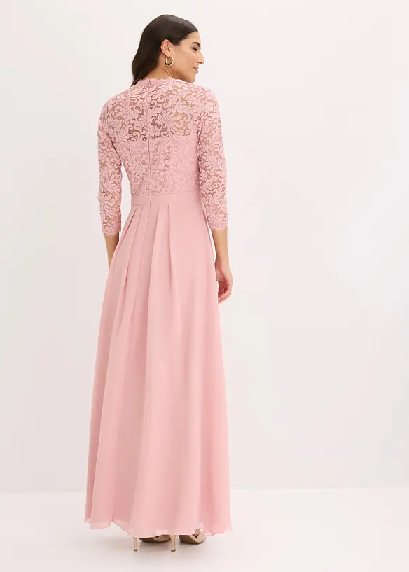 Abito lungo con pizzo, bonprix