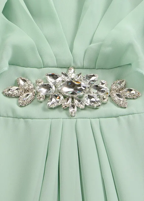 Abito in chiffon con applicazione di strass, bonprix