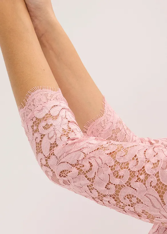 Abito lungo con pizzo, bonprix