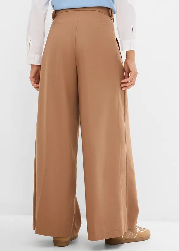 Pantaloni con fibbie ai lati in misto viscosa, bonprix