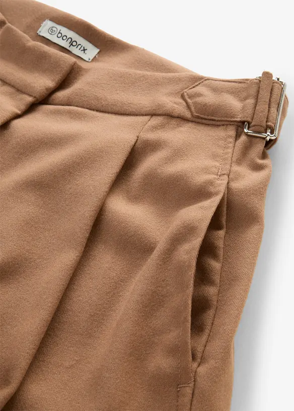 Pantaloni con fibbie ai lati in misto viscosa, bonprix