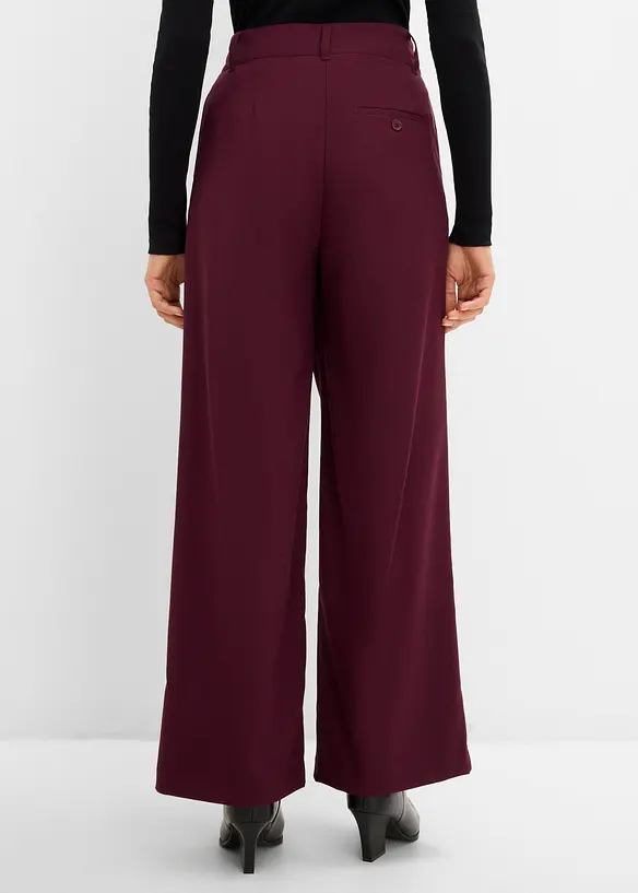 Pantaloni larghi in misto viscosa fluido, bonprix