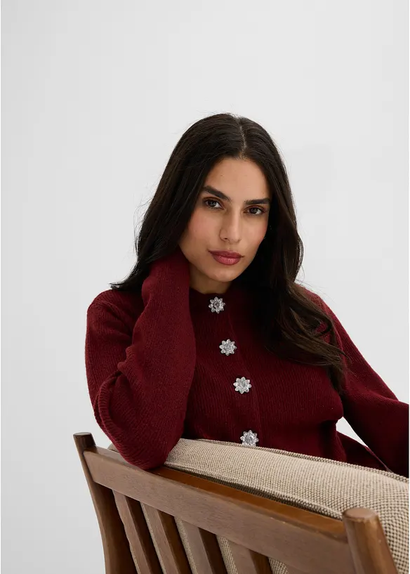Maglione polo con percentuale di lana, bonprix