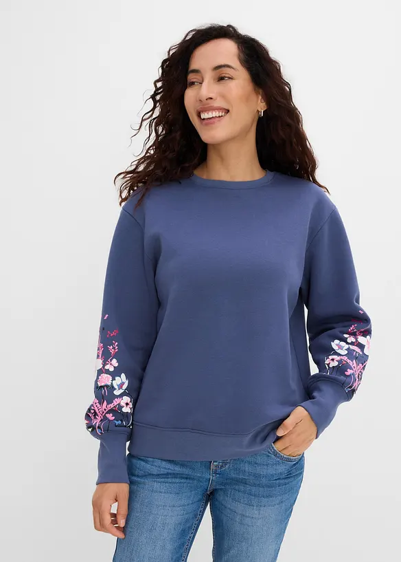 Felpa in misto cotone, bonprix