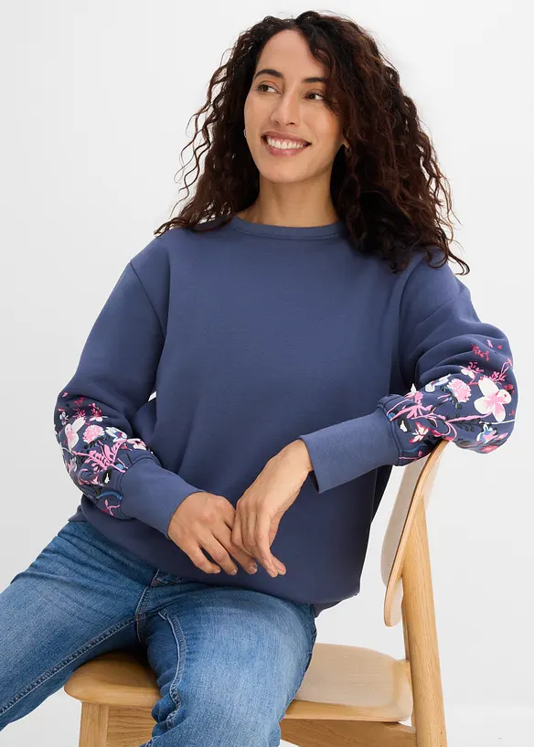 Felpa in misto cotone, bonprix