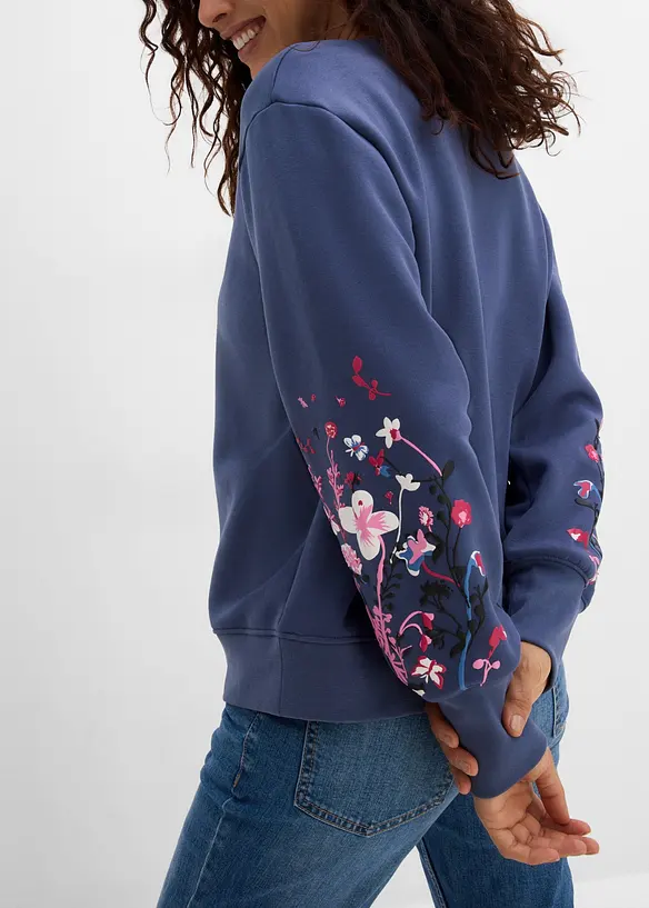 Felpa in misto cotone, bonprix