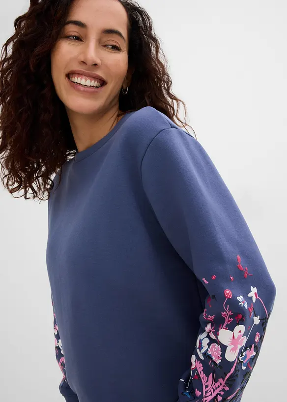 Felpa in misto cotone, bonprix