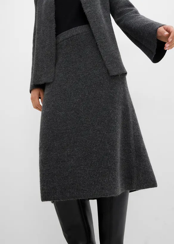 Gonna midi in maglia, bonprix