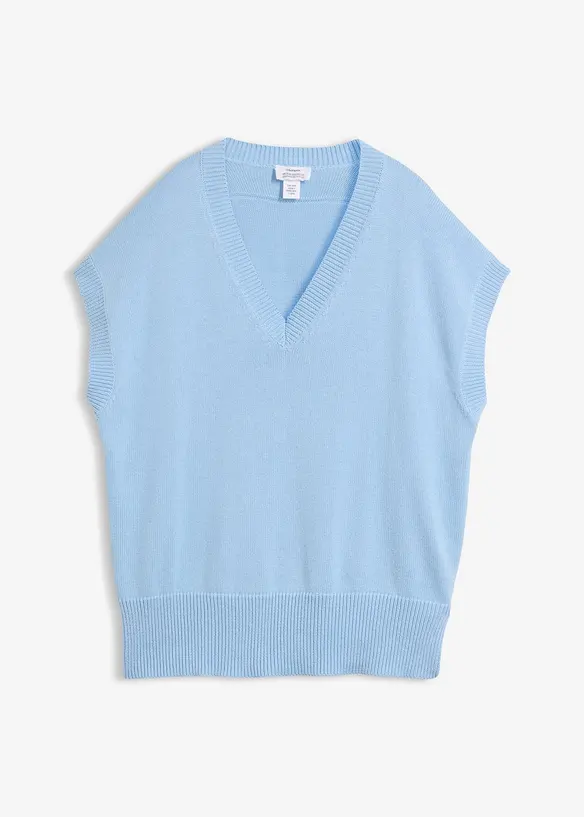 Gilet in maglia di puro cotone, bonprix
