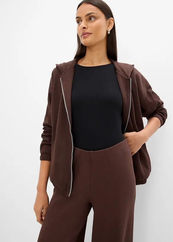 Pantaloni a coste in misto cotone biologico, bonprix