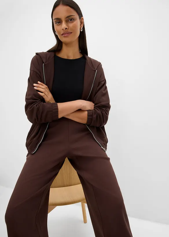 Pantaloni a coste in misto cotone biologico, bonprix
