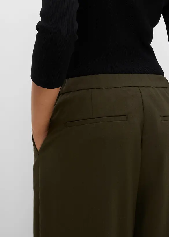 Pantaloni barrel in misto viscosa, bonprix