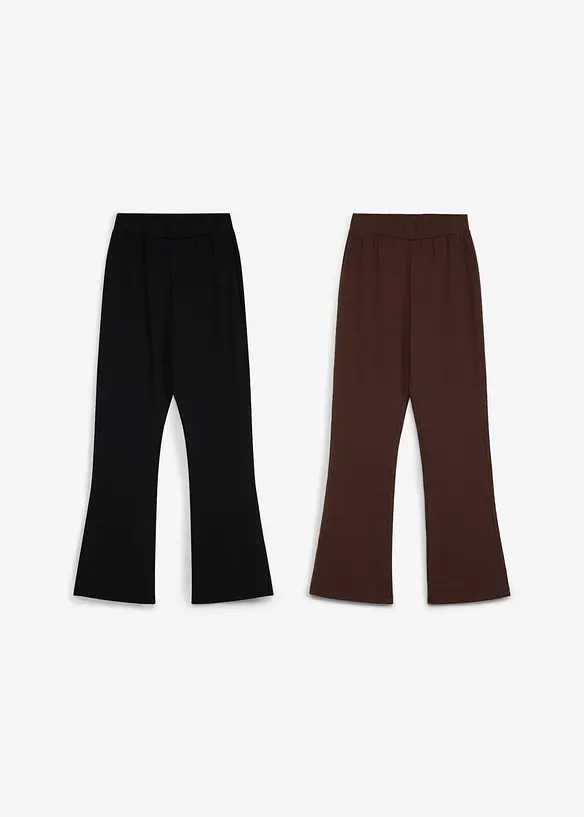 Leggings termici taglio bootcut (pacco da 2), bonprix