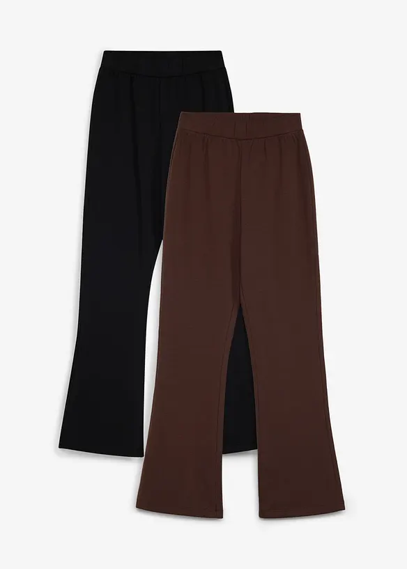 Leggings termici taglio bootcut (pacco da 2), bonprix