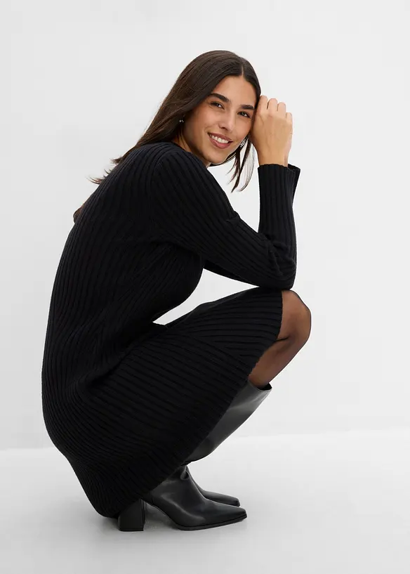 Miniabito in morbida maglia misto viscosa, bonprix