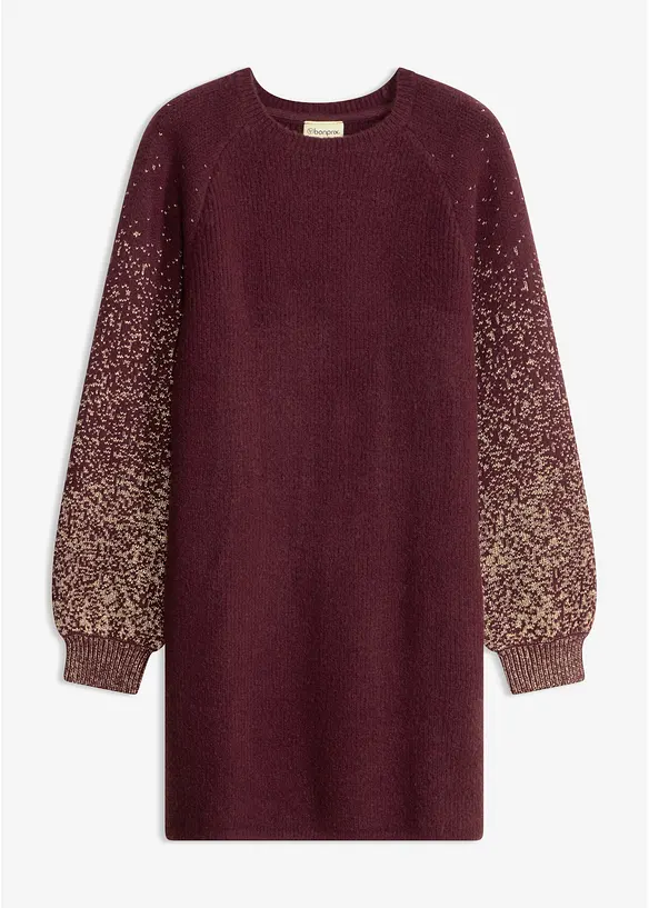 Abito in maglia con effetto glitterato, bonprix
