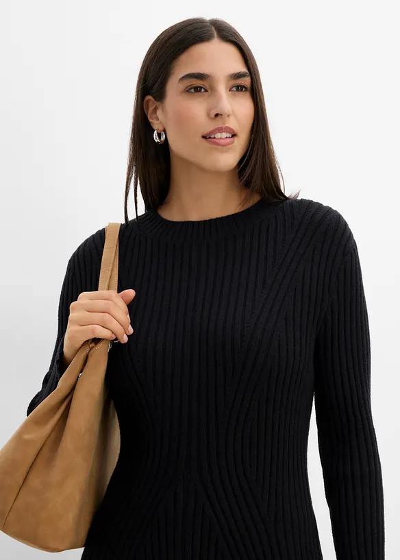 Miniabito in morbida maglia misto viscosa, bonprix