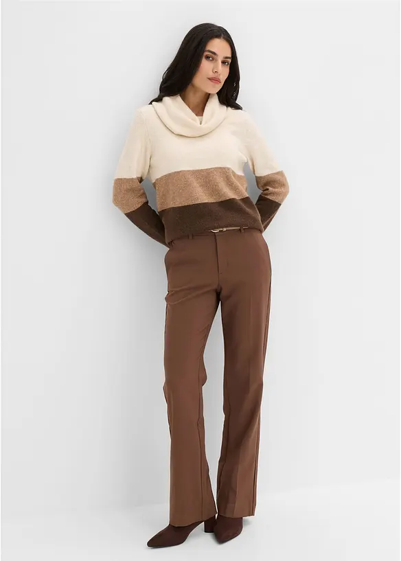 Pantaloni con piega stirata, bonprix