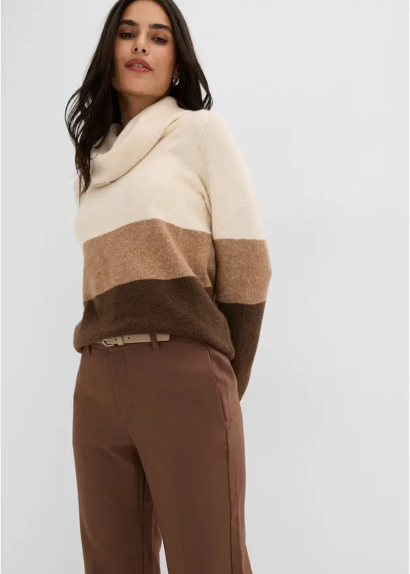 Pantaloni con piega stirata, bonprix