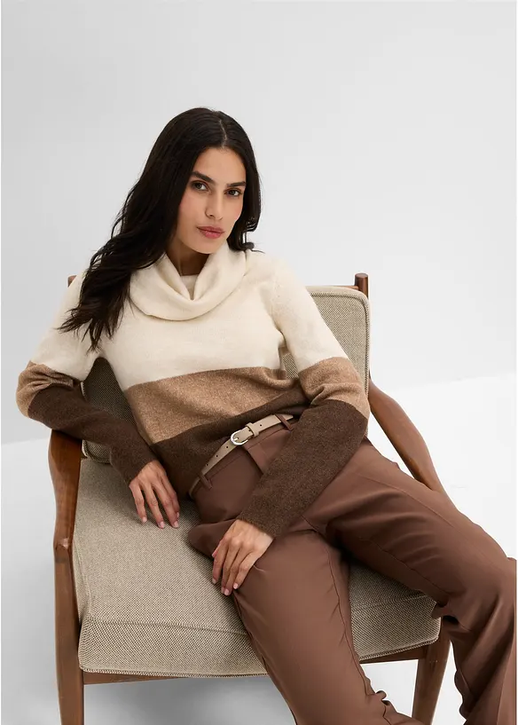 Pantaloni con piega stirata, bonprix