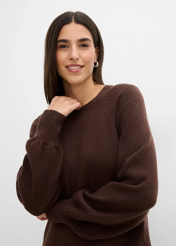 Abito corto in maglia, bonprix