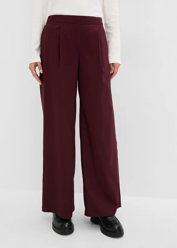 Pantaloni a palazzo in misto viscosa, bonprix