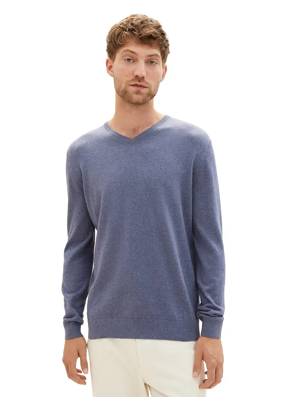 Maglione Tom Tailor in filato fine di puro cotone, Tom Tailor