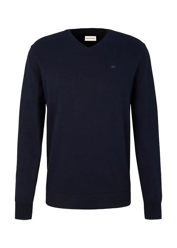 Maglione Tom Tailor in filato fine di puro cotone, Tom Tailor