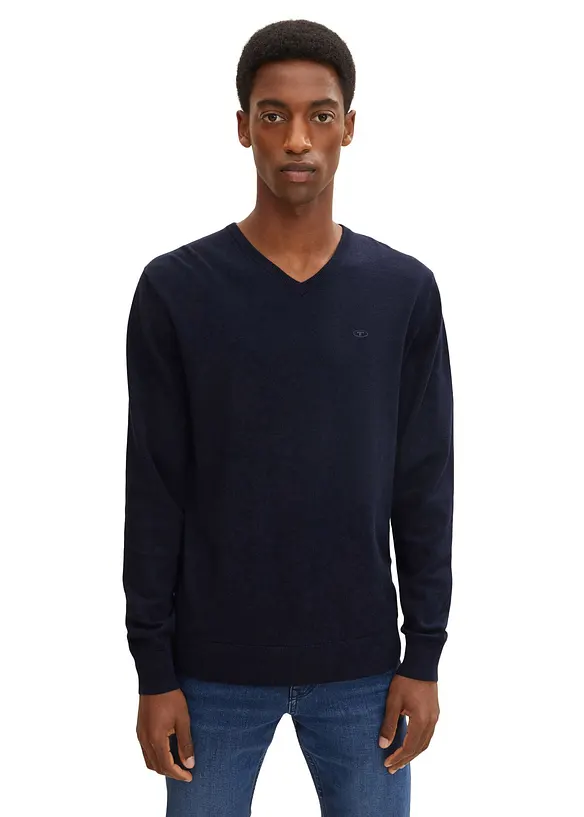 Maglione Tom Tailor in filato fine di puro cotone, Tom Tailor