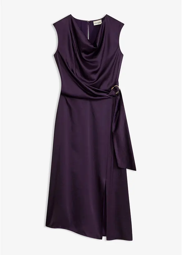 Abito midi in satin fluido, bonprix