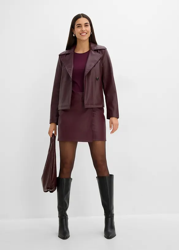 Gonna in similpelle, bonprix