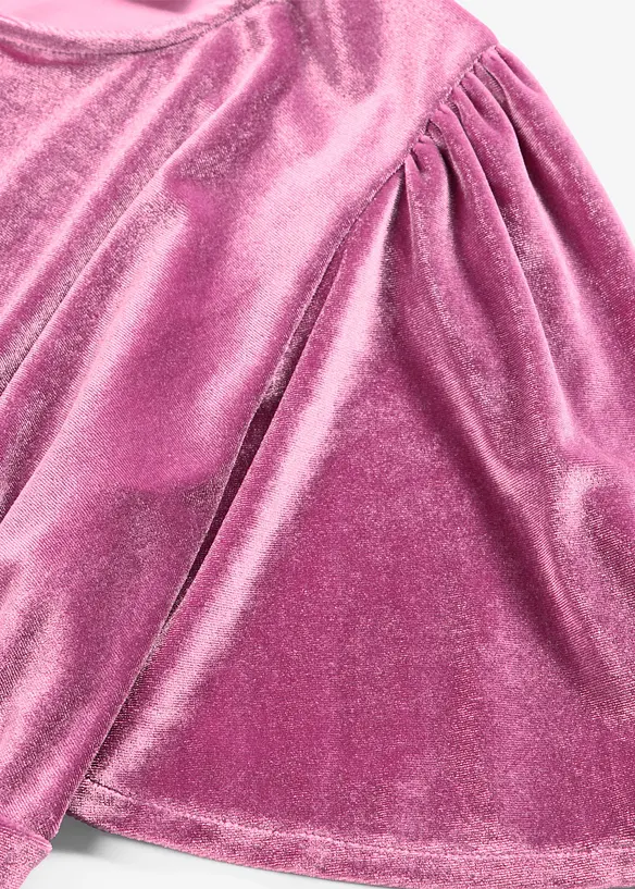 Abito midi in velluto morbido, bonprix