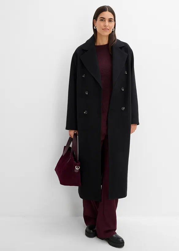 Cappotto oversize in simil lana, bonprix