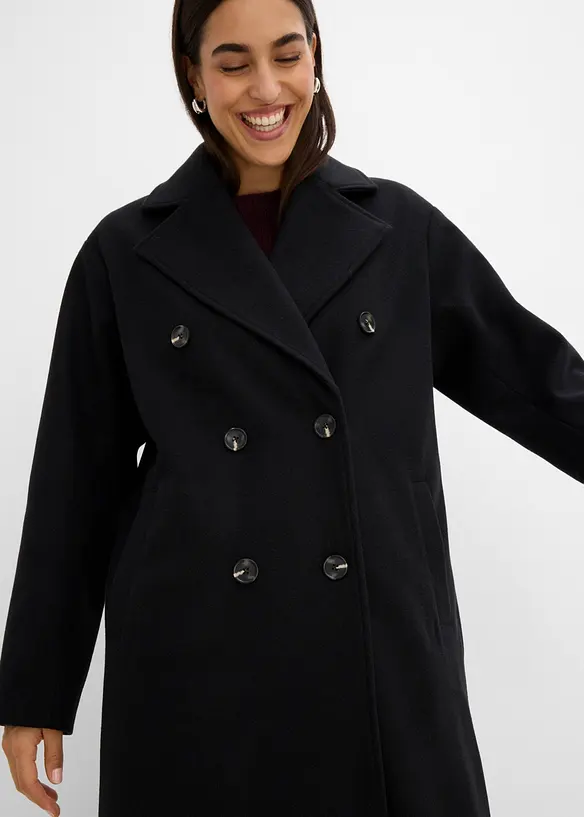 Cappotto oversize in simil lana, bonprix