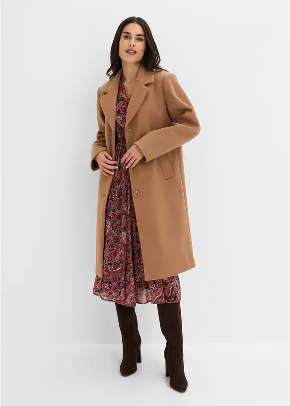 Cappotto corto in simil lana, bonprix