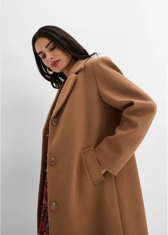 Cappotto corto in simil lana, bonprix