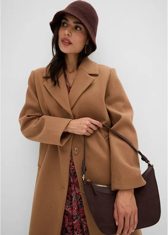 Cappotto corto in simil lana, bonprix