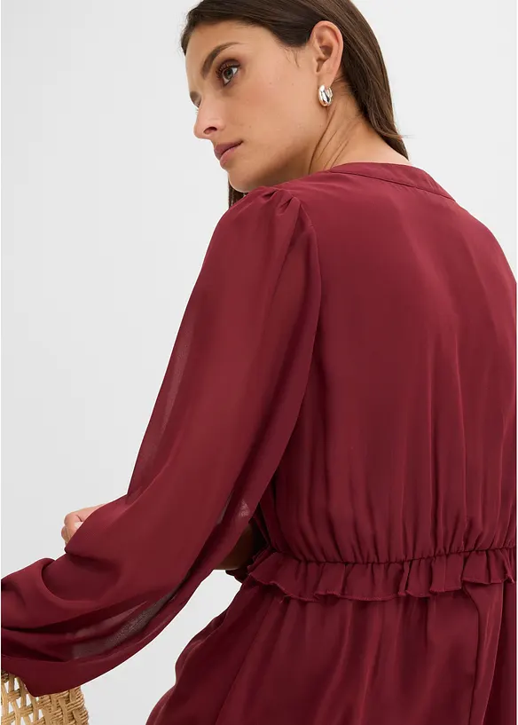 Abito in chiffon con gonna svasata, bonprix