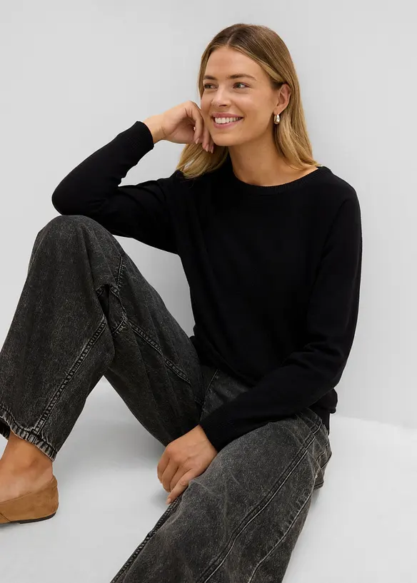 Maglione con maniche a pipistrello, bonprix