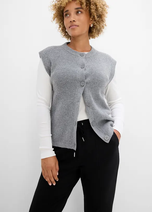 Pantaloni in jersey di misto cotone elasticizzato, bonprix