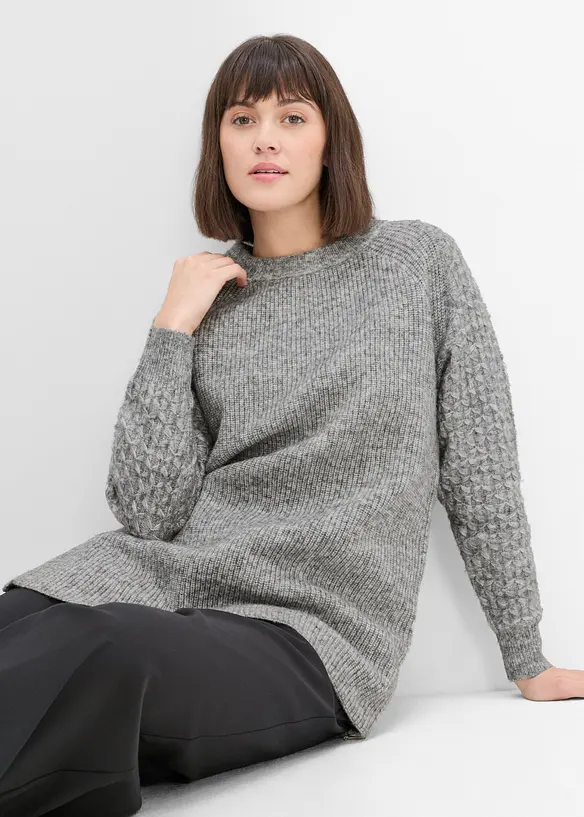 Maglione caldo pr&eacute;maman / da allattamento, bonprix