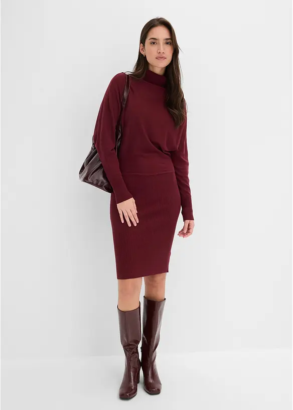 Abito in maglia misto viscosa, bonprix