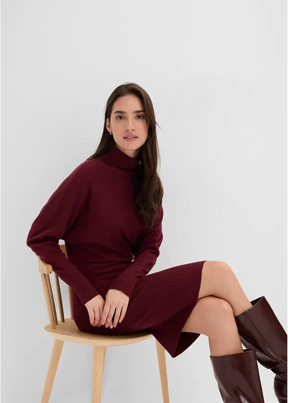 Abito in maglia misto viscosa, bonprix