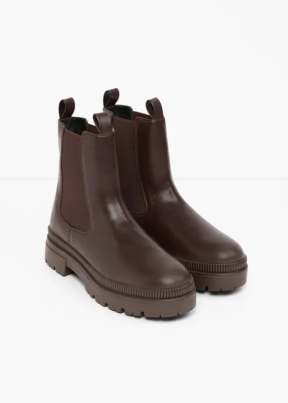 Stivaletti chelsea con suola profilata, bonprix