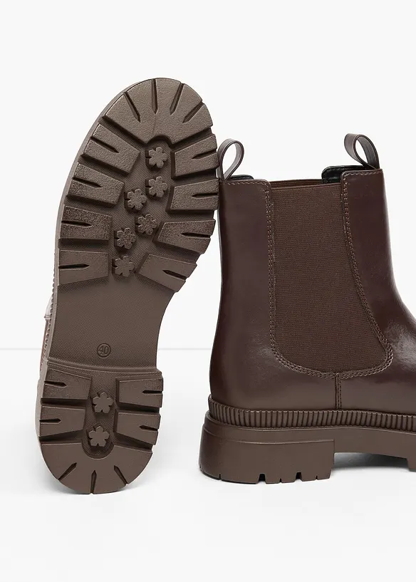 Stivaletti chelsea con suola profilata, bonprix