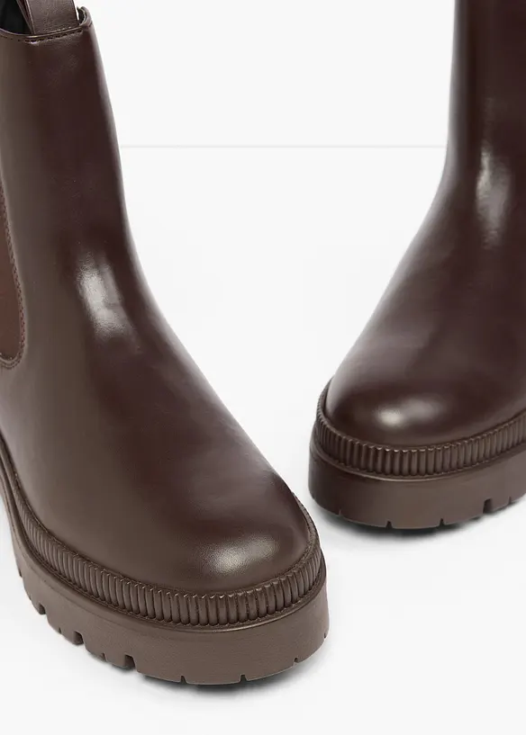 Stivaletti chelsea con suola profilata, bonprix