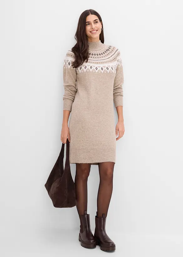 Abito in maglia norvegese, bonprix